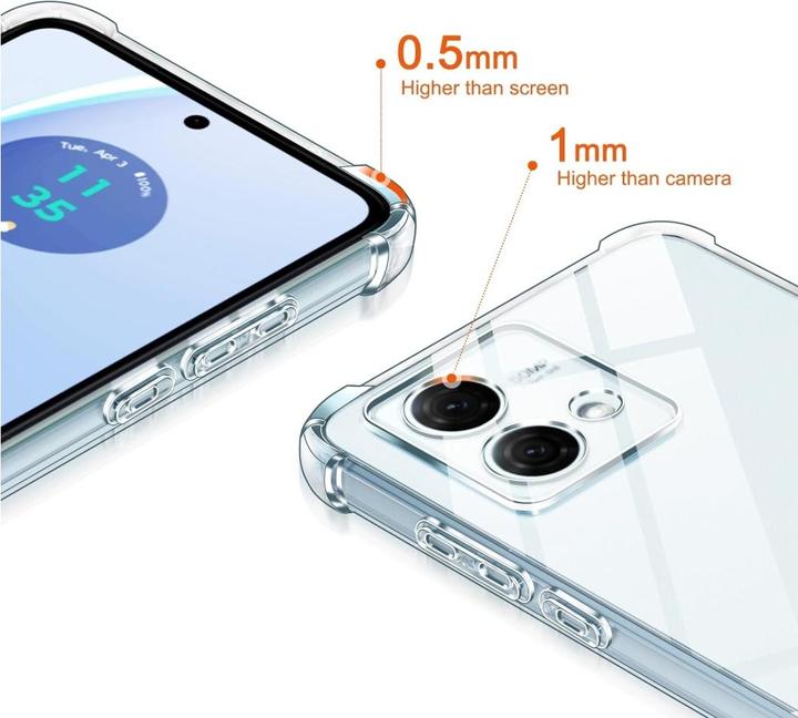 Immagine prodotto Screenguard Motorola Moto G84 5G Custodia Crystal Soft Airbag Bumper (Motorola Moto G84)