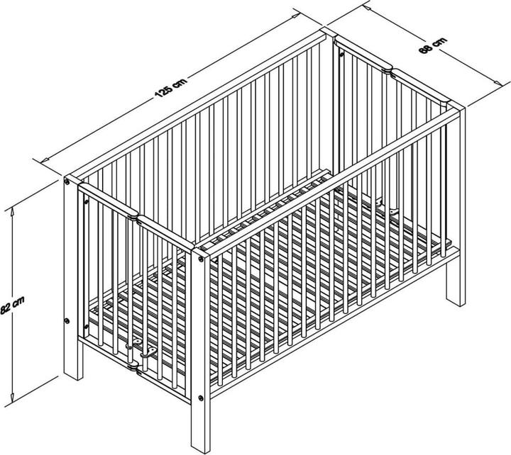 Image du produit Tissi Lit pliant (60 x 120 cm)