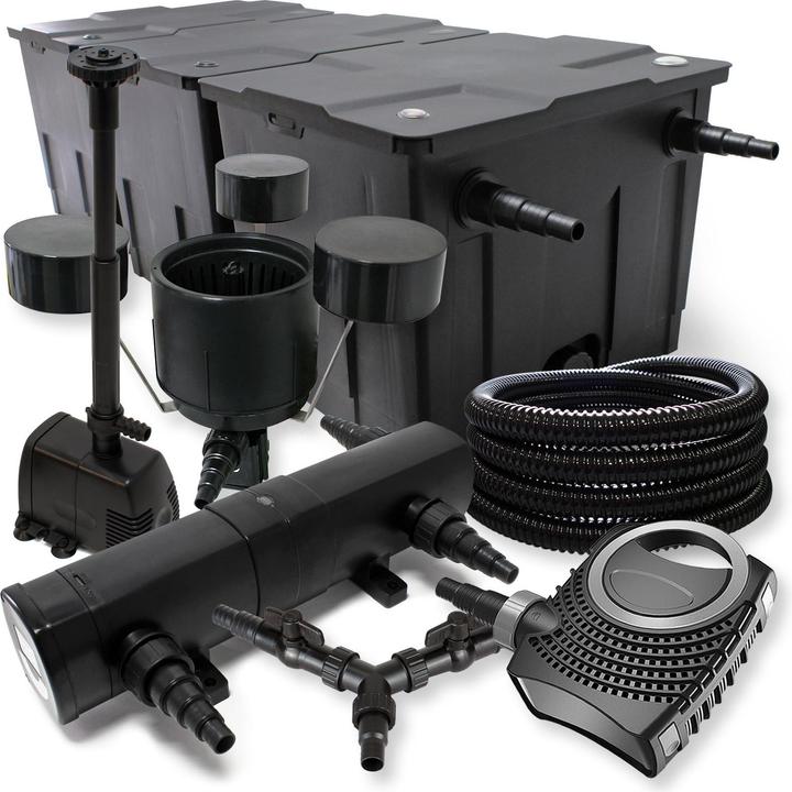 Produktbild SunSun Filter 90000l Teich 36W UVC NEO10000 Pumpe Schlauch Skimmer Springbrunnen