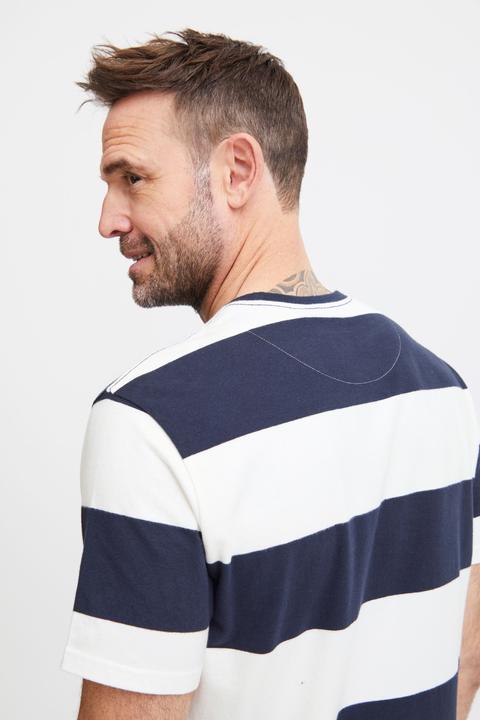 Immagine prodotto FQ1924 FQTom SS t-shirt a righe con stampa logo 21900645 (M)