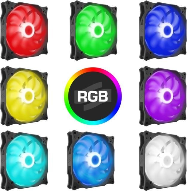 Actual product image Silentium PC Stella HP RGB 140 PWM computer case fan (140 mm, 1 x)