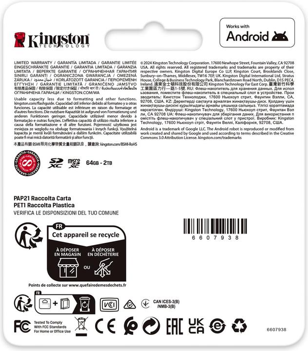 Produktbild Kingston Card Canvas Go Plus MicroSD 256GB (256 GB, microSDXC, U3, UHS-I)