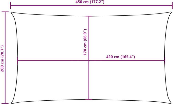 Produktbild VidaXL Nezhatok (200 x 450 cm)