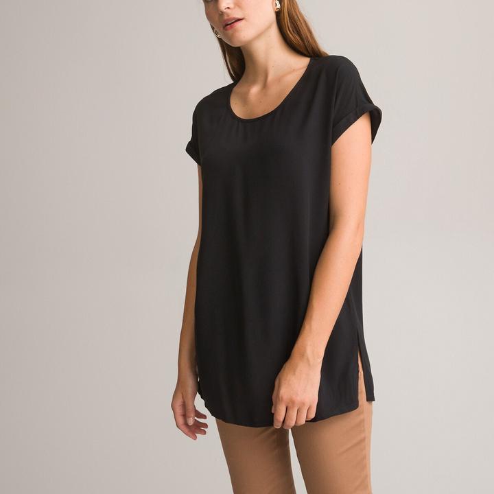 Anne Weyburn Tunikashirt mit rundem Ausschnitt