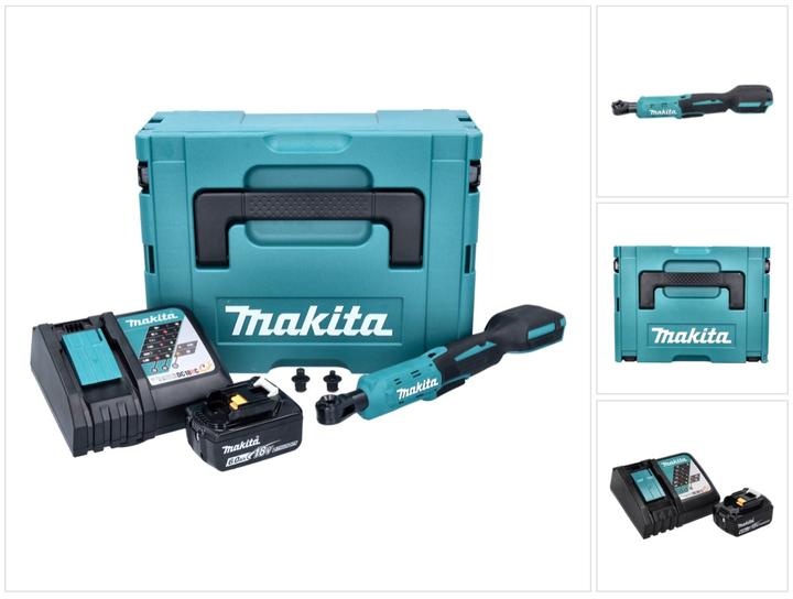 Produktbild Makita DWR 180 RG1J Akku Ratschenschrauber 18 V 47,5 Nm 1/4" 3/8" + 1x Akku 6,0 Ah + Ladegerät + Mak (1/4")