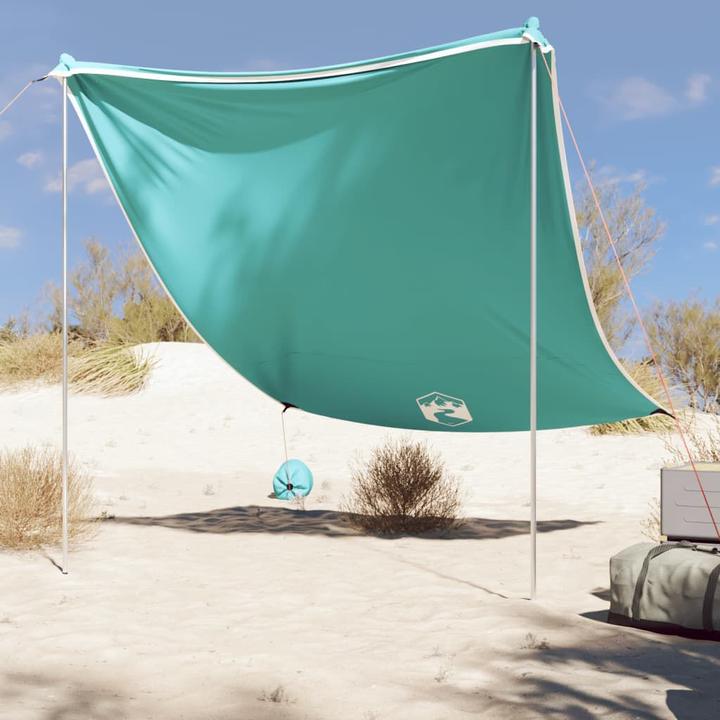 Immagine prodotto VidaXL Tenda da spiaggia con sacchi di sabbia 214 x 236 cm (tenda da spiaggia, 0.18 kg, 4 persone)