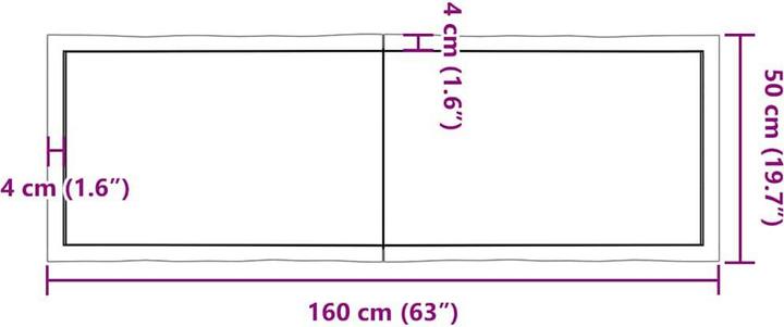 Produktbild VidaXL Aneta (160 x 4 x 50 cm)