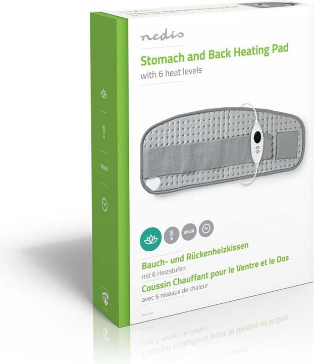 Actual product image Nedis Heating pad | 69 x 28 cm | 6 heat settings | Digital control | Overheating protection (69 x 28 cm)