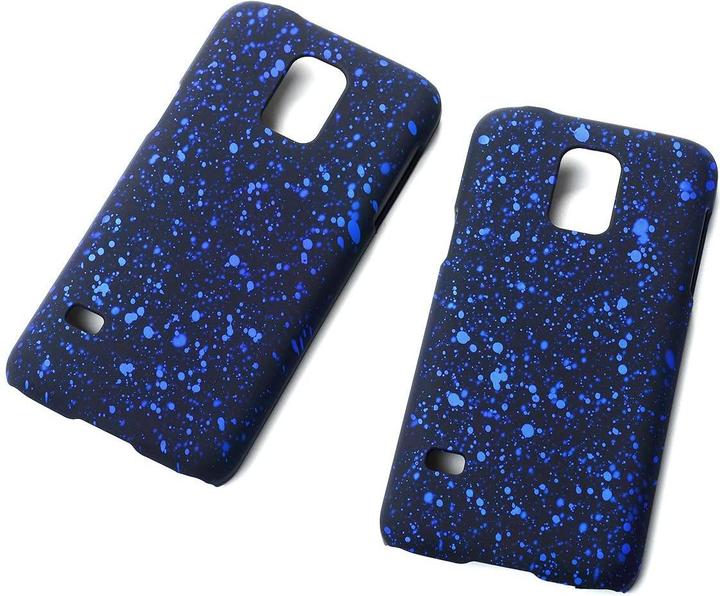 Produktbild König Design Handy Hülle Schutz Case Bumper Etuis für Samsung Galaxy S5 Mini 3D Sterne Blau (Samsung Galaxy S5 Mini)