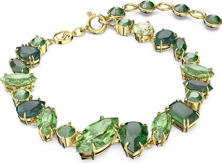 Produktbild Swarovski Gema Armband Verschiedene Schliffe Grün Gold (Swarovski Metall)