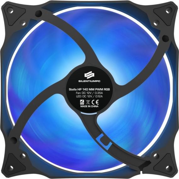 Actual product image Silentium PC Stella HP RGB 140 PWM computer case fan (140 mm, 1 x)