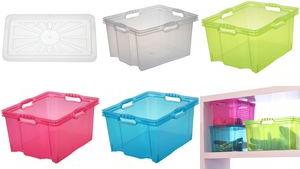 Actual product image OKT Storage box "Multi-Box XL", 24 litres, green Colour: fresh-green, empty space-saving nestable (24 l)