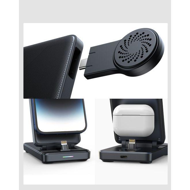 Image du produit Joyroom JR-WQS02 Station de charge pliable 4 en 1 (version Lightning) (15 W)