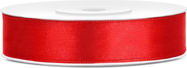 Immagine prodotto Partydeco Nastro di raso, rosso, 12mm/25m (1 pz. / 25 lm) (Nastro da regalo, 1 x)