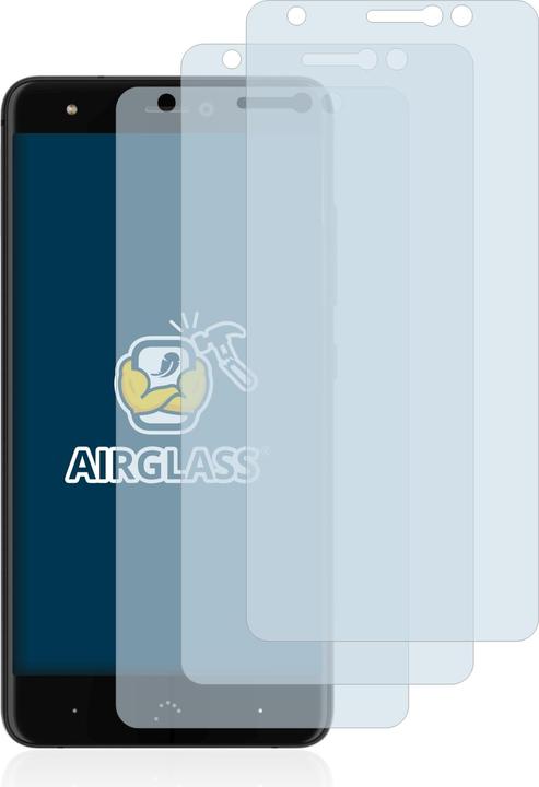 Produktbild BROTECT AirGlass Panzerglasfolie (3 Stück, BQ Aquaris X Pro)