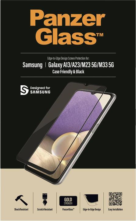 Actual product image PanzerGlass Display protector Case Friendly (1 Piece, Samsung Galaxy M33)