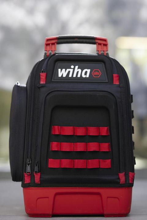 Produktbild Wiha Elektriker Werkzeugrucksack 27tlg Elektriker Grundausstattung stabiler Standboden Laptopfach (28 Teile)