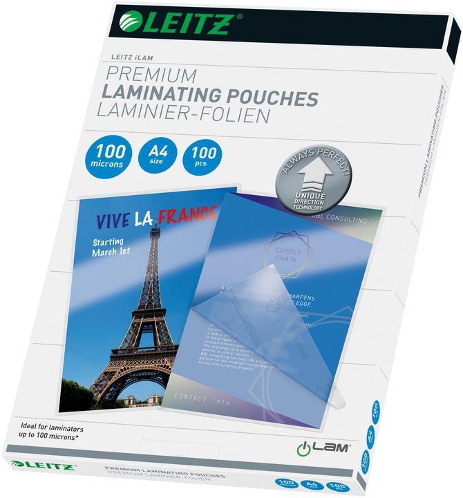 Actual product image Leitz Laminating foil (A4, 100 Piece, 80 µm)