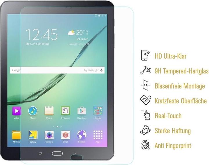 Actual product image Protectorking 4x real tempered 9H armoured glass 3D CLEAR (4 Piece, Galaxy Tab S2 9.7)