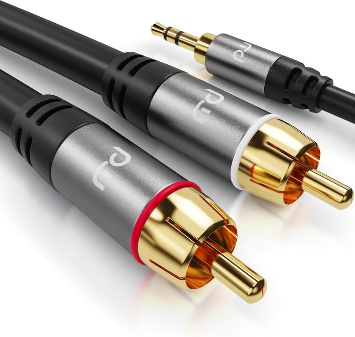 Actual product image Primewire Audio cable / 3,5mm jack to 2x cinch (2 m, 3.5mm jack (AUX), Cinch)