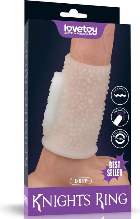 Actual product image Lovetoy Vibrating Spiral Knight Ring (White) II