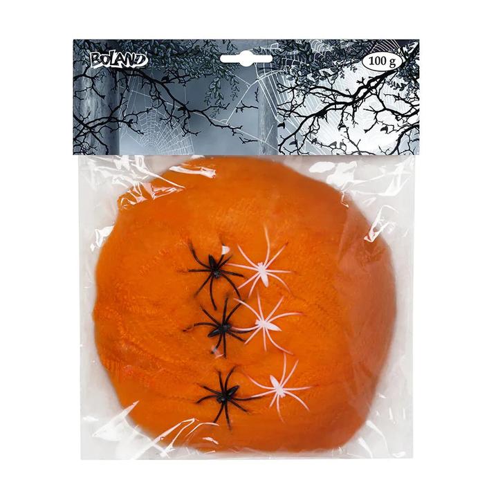 Immagine prodotto Fasnacht Ragnatela con ragni arancione