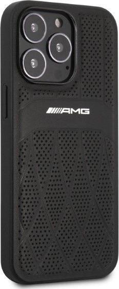 Produktbild Mercedes AMG AMHCP13LOSDBK iPhone 13 Pro / 13 6,1" czarny/black hardcase Leather Curved Lines (Apple iPhone 13 Pro)
