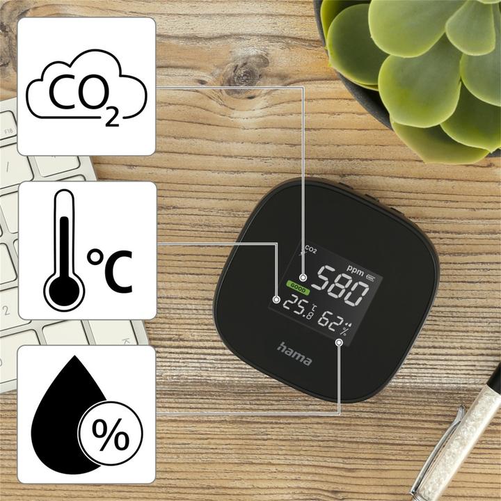 Actual product image Hama Air quality measuring device Safe