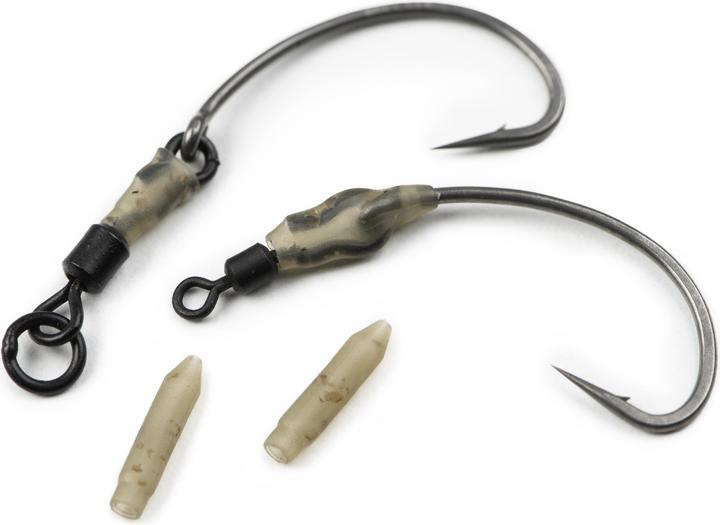 Actual product image Fox Rage swivels edges camo ronnie sleeves (x10)