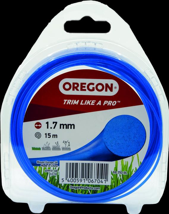 Actual product image Oregon Thread multicolour blue round 1.7 mm x 15 m (Weed whacker, Trimmer line + line spool)