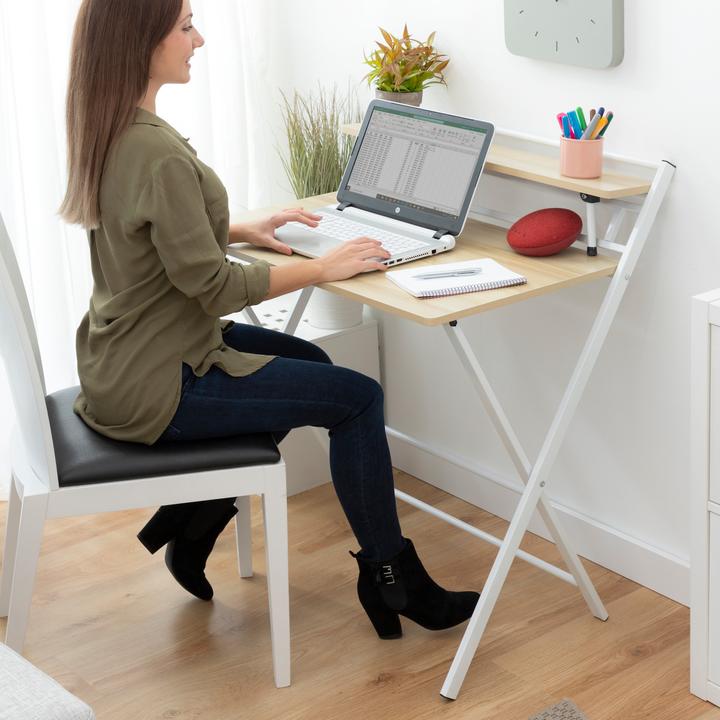 Immagine prodotto InnovaGoods Scrivania trasparente con ripiano Tablezy