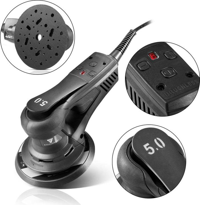 Image du produit Stahlwerk Ponceuse excentrique ES-150 ST Brushless de 350 watts à faible vibration (Ponceuse excentrique, 350 W)