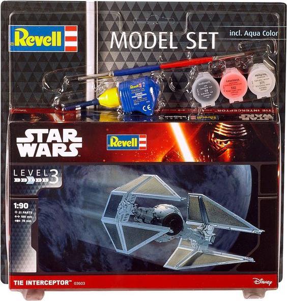 Actual product image Revell MS Star Wars Darth TIE Interceptor