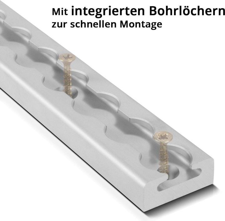 Produktbild Stahlwerk Zurrschienen 2er Set mit Zurrösen 50 cm Airlineschienen aus Aluminium
