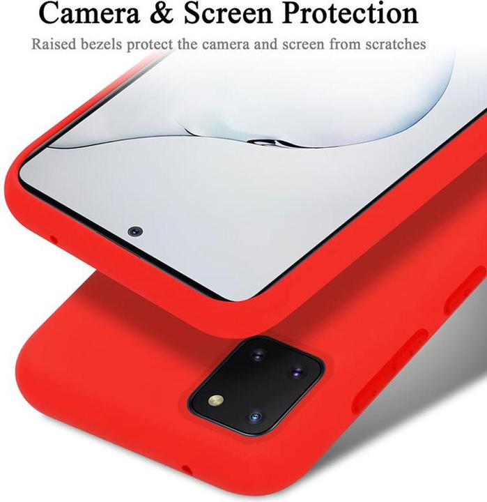Actual product image Cadorabo TPU Liquid Silicone Case Cover (Samsung Galaxy A81)
