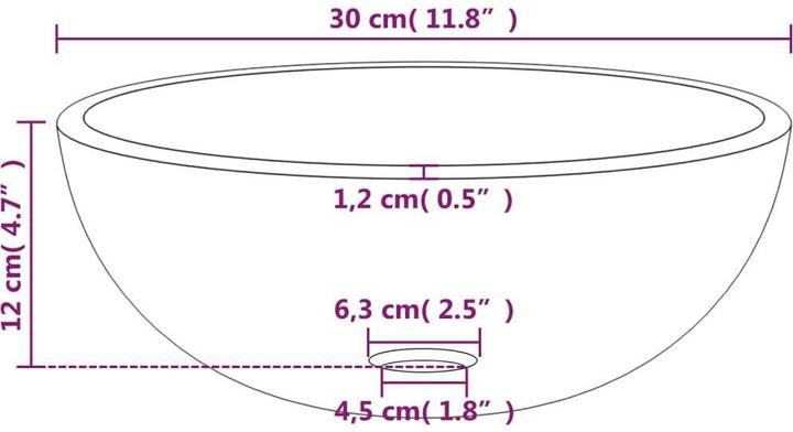 Actual product image VidaXL Leroy (300 mm, 300 mm)