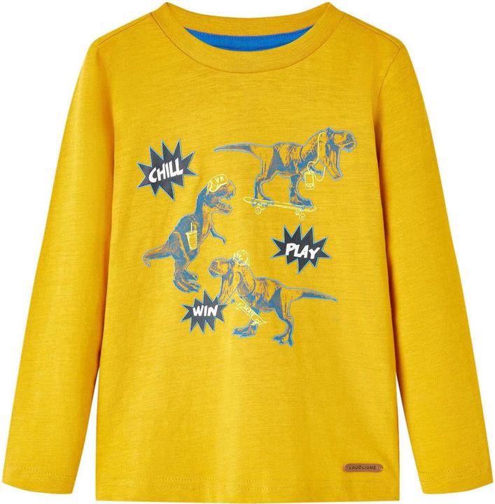 Produktbild VidaXL Kinder-Langarmshirt Ocker 128,Material: 100 (128)