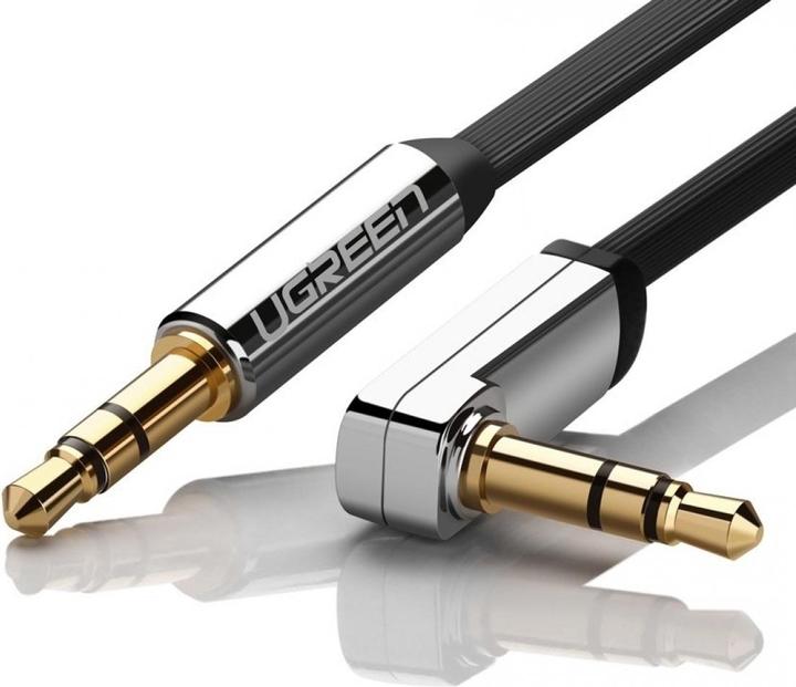 Produktbild Ugreen Audio AUX Kopfhörer Flachband abgewinkelt (3 m, 3.5mm Klinke (AUX))