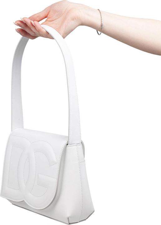 Image du produit Dolce & Gabbana leather shoulder bag with dg logo