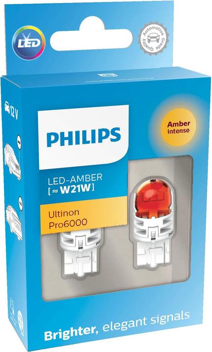 Image du produit Philips Ultinon Pro6000 SI 11065AU60X2 Lampe de signalisation automobile (W21W)