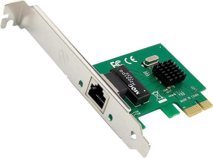 Immagine prodotto InLine Scheda di rete Gigabit, 1x RJ45 1Gb/s, PCIe x1, inclusa staffa per slot a basso profilo (PCIe)