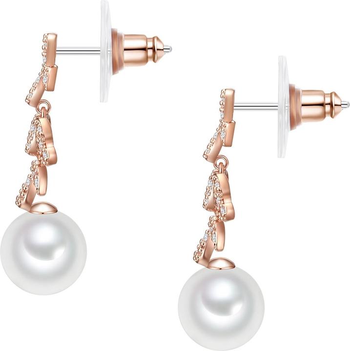 Produktbild Lulu & Jane Damen Messing Zirkonia Muschelkernperle roségold - 29305 (Messing)