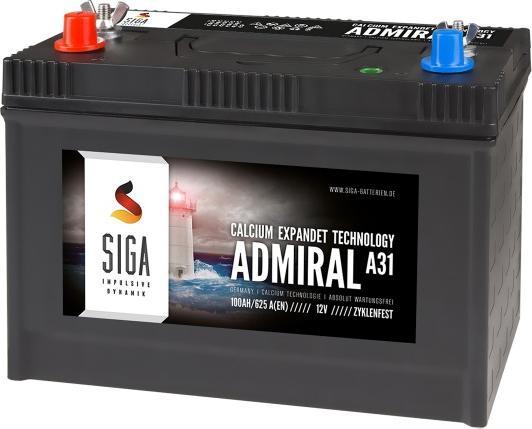 Siga Admiral A31 (12 V, 100 Ah)