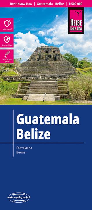 Produktbild Landkarte Guatemala, Belize (1:500.000)