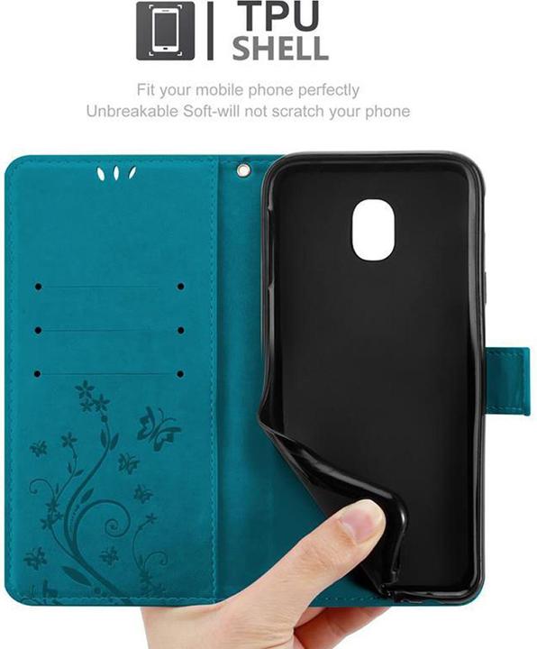 Actual product image Cadorabo Flower Book Cover (Samsung Galaxy J3 2017 (US version))