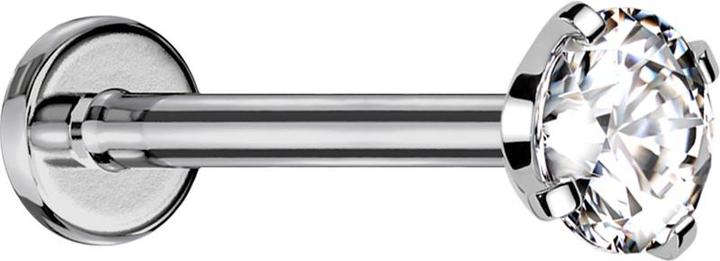 Image du produit Star Piercing Sterlies Micro Labret femelle argenté cristal argenté serti (sans laiton, Titane G23)