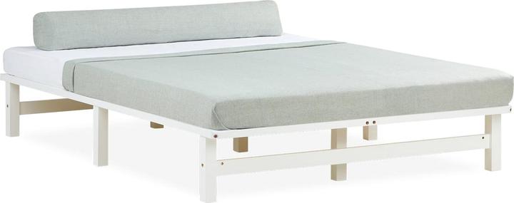 Actual product image Jamb Pallet bed Wooden bed 140x200cm solid wood white (140 x 200)