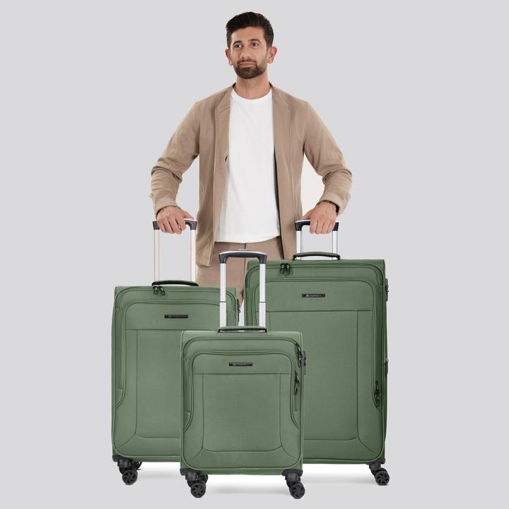 Image du produit Franky Melbourne 3.0 Set de valises à 4 roulettes 3pcs avec soufflet extensible (180 l, XL (à partir de 115l))