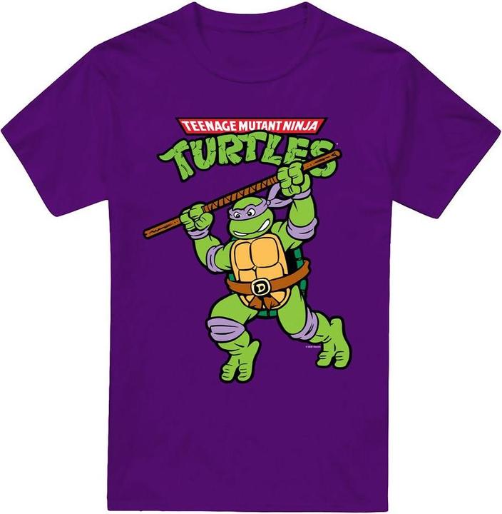 Actual product image Teenage Mutant NT Mens Donatello Retro T-Shirt (4XL)