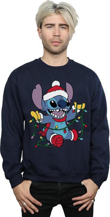 Immagine prodotto Disney Lilo And Stitch Christmas Lights Felpa Uomo (XXL)